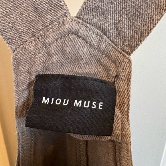 Miou Muse Cotton Linen Jumpsuit Size Medium - Picture 6 of 11